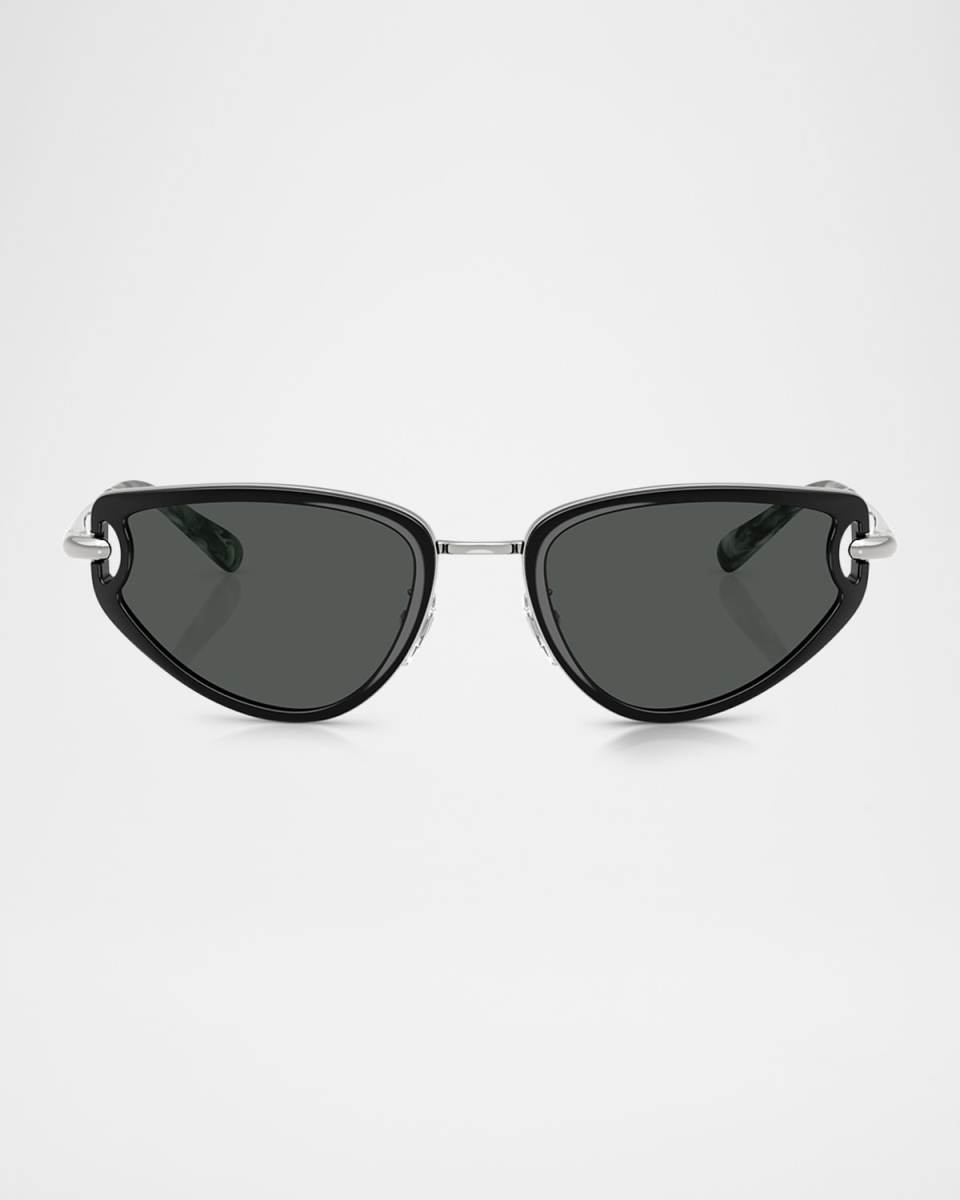 TY6115 Cat Eye Metal Sunglasses